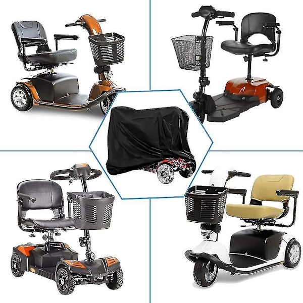 Kraftigt Skydd för Elscooter, 190d Oxford Vattentätt Förvaringsskydd för Rullstol Anti-Damm Motorcykelskydd - xindaren 140*66*91CM