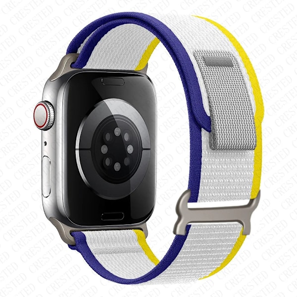 Trail Loop Apple Watch Ultra 2 -ranneke 49mm 44mm 40mm 45mm 41mm 38mm 42mm 40 45mm -ranneke iWatch Series 8 9 7 6 5 3 -ranneke kuninkaallisen sininen keltainen-Xin Royal blue yellow 38 40 41mm