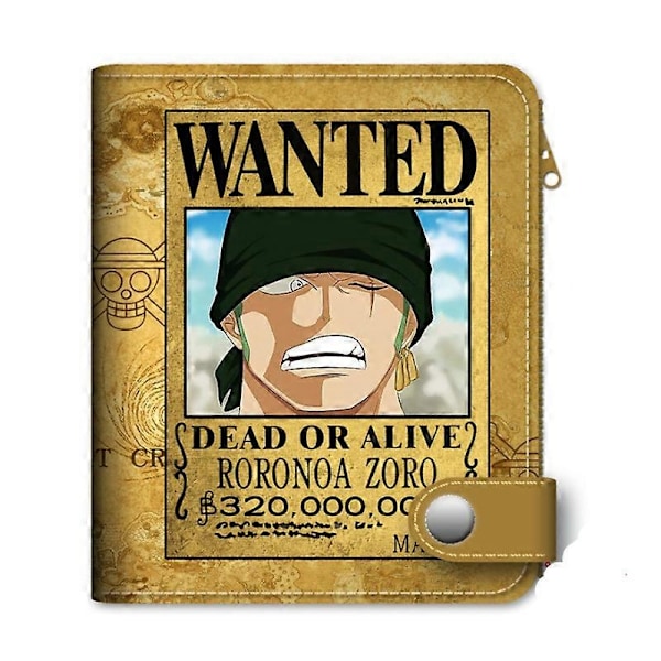 One Piece Anime Hahmo Lompakko Luffy Lompakko Zoro Ace Bounty Order Skull Kuvio PU Piirretty Kawaii Lompakko Kortti Laukku Lompakko Lahja - Xin B3