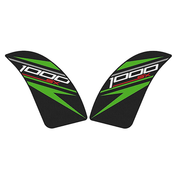 Kompatibel med Kawasaki Z1000sx 2011-2022 Z1000sx Abs 2011-2016 Klistermærke Motorcykel Side Tank Pad Beskyttelse Knæ Grip Anti-slip-xindaren Black