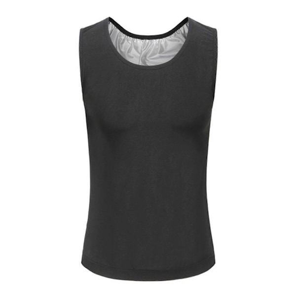 Gynekomasti Kompressionstanktopp Herr Shapewear, Kompressionstanktopp Herr, Herr Activewear-xindaren Silver L-XL
