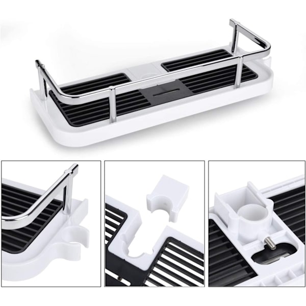 Hängande hylla för duschstång, badrumshyllor, display organizer-Xin