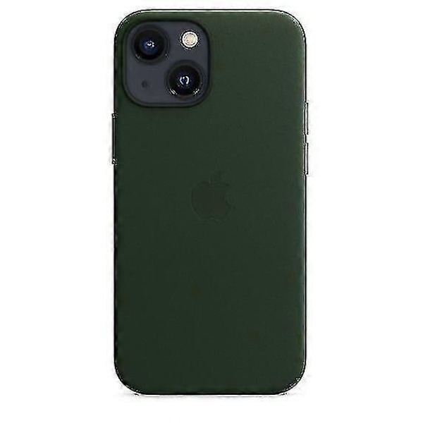 Læder Telefon Cover Kompatibelt med Iphone 13 Mini Læder Cover med Magsafe-xindaren Sequoia Green