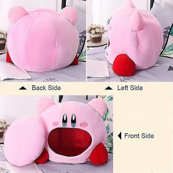 Kirby Spil Perifer Inhalerbar Nap Pandebånd Pude Pink Hat Plyslegetøj-Xin