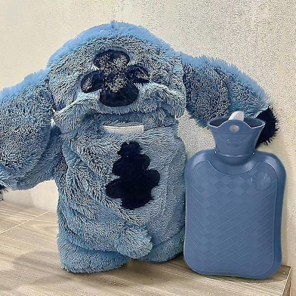 Anime Kawaii Stitch Plysch Varmvattenflaska Vinter Hem Vattenpåfyllning Handvärmare-Xin
