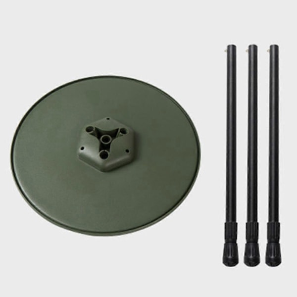 Utebord, litet runt hopfällbart bord, lyftbart triangelbord, lätt och portabelt runt bord - Xin Black