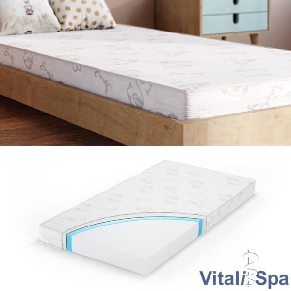 VitaliSpa Calma Comfort Premium, laadukas kylmävaahto, vaahtomuovi, patja, lapset 80 x 160 H2