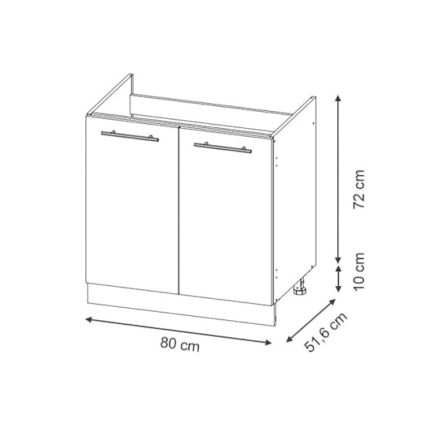 Fame-Line underdiskbänk, 80 cm, PT marmor, randig svart, gyllene ek, Vicco Randig svart, gyllene ek