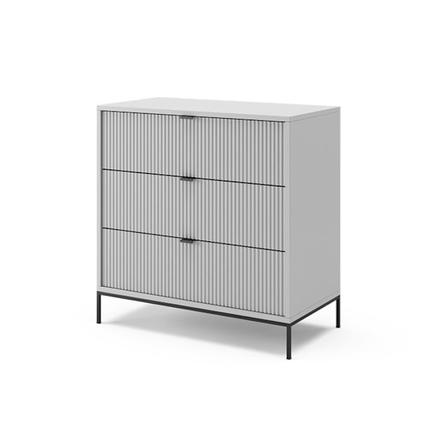 Vicco lipasto laatikoilla Eliza, Grey, 80 x 81,2 cm, 3 laatikkoa Grå, Grå