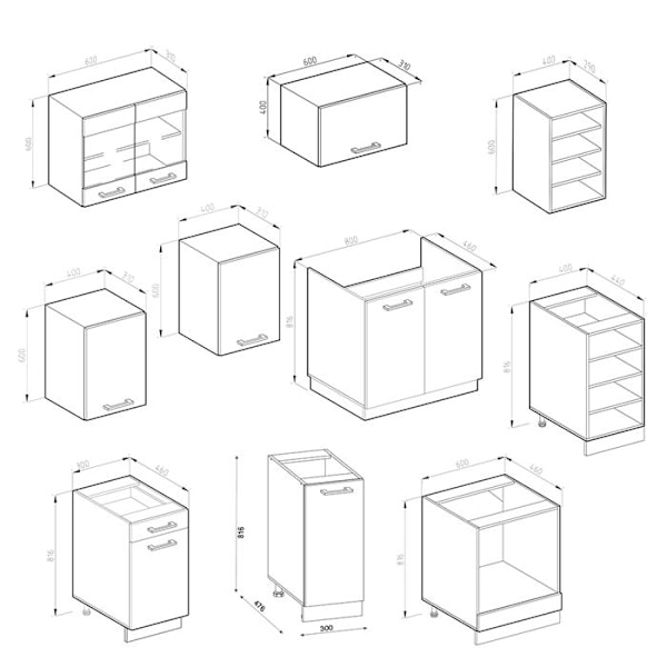 R-Line kök, 240 cm, PT Ek, Blank vit/Gyllene ek, Vicco Blank vit/Gyllene ek, Gyllene styrk