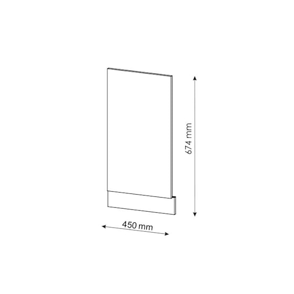 Vicco fasad Fame-Line, Vit Högblank, 45 cm, PT Marble Vit Högglans, Vit