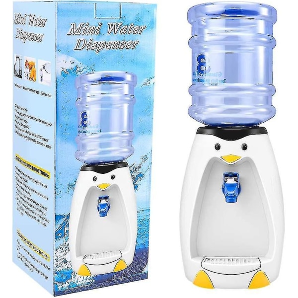 2,5l Mini Cute Penguin Vanddispenser Med Vandspand Drik 8 Vandglas Til Studenterværelse Hjemmekontorgave