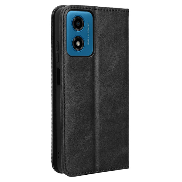 Yhteensopiva Motorola Moto G04 4G / G24 Power -kotelon lompakkokotelon kanssa Black Svart