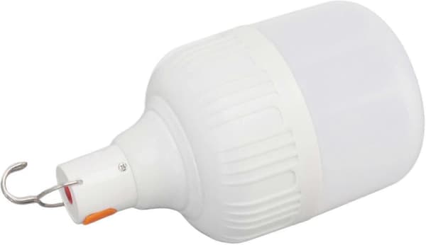 USB Genopladelig LED Pære, Holdbart ABS og PVC Materiale, Justerbar Lysstyrke, Bærbar Krog, Til Nødsituationer, Natmarkedsboder, Camping