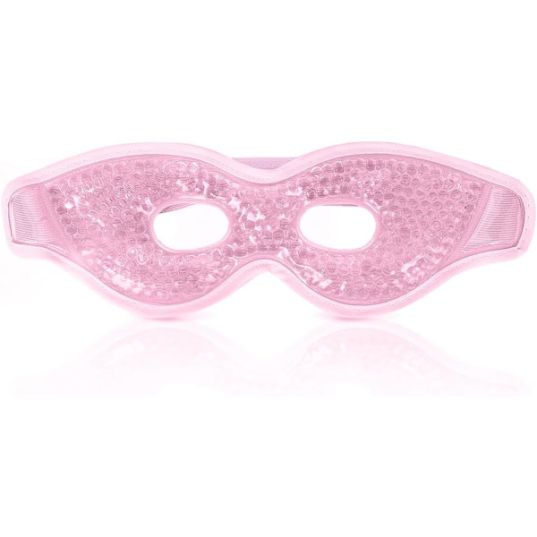Kylande Ögonmask, Återanvändbar Gelmask för Svullna Ögon, Varm/Kall Terapi för Huvudvärk 1PCS