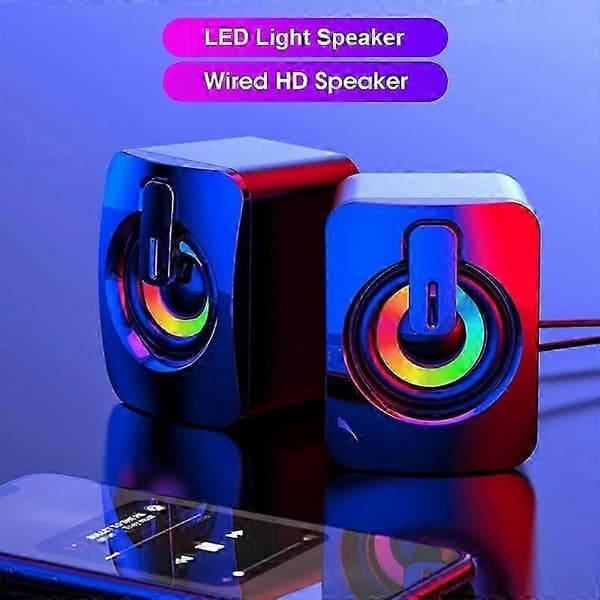 Bluetooth Liten Skrivbords Subwoofer Högtalare för Datorljud, Hushållsbruk