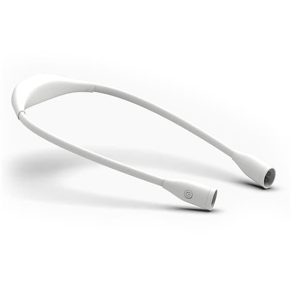 Rechargeable LED Neck Reading Light 360 Degree Adjustable Book Light for Bed Reading White