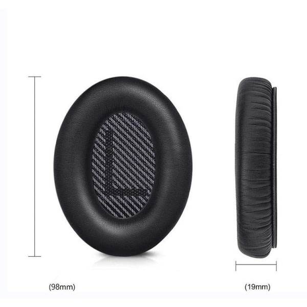 Ørepuder Bose QuietComKompatibel med QC 35 Pudesæt Sort sort svart