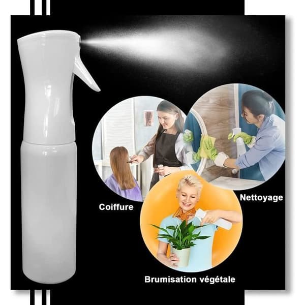 Dimsprej - ABURNUDREY - 200ml - Påfyllningsbar - 360° Spray - 2-pack Vit
