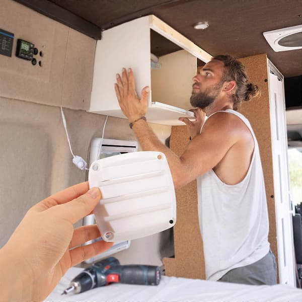 Luftventil för husbil Lamellventilskydd Vit för yachtanvändning