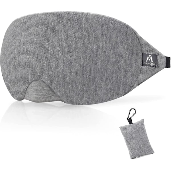 Huncv Mavogel Cotton Sleep Mask Eye Mask - Lysblokkerende søvnmaske med oppdatert design, myk og behagelig nattmaske for menn og kvinner