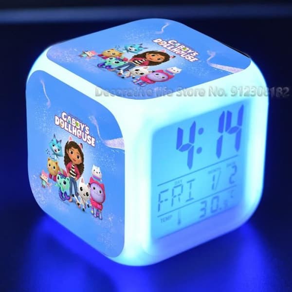 Väckarklocka - Gabby - Dockhus - Digital Display - LED-klocka - För barn