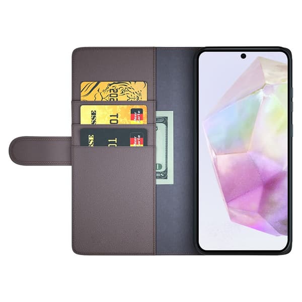 Ægte Lædercover Samsung Galaxy A36 Brun