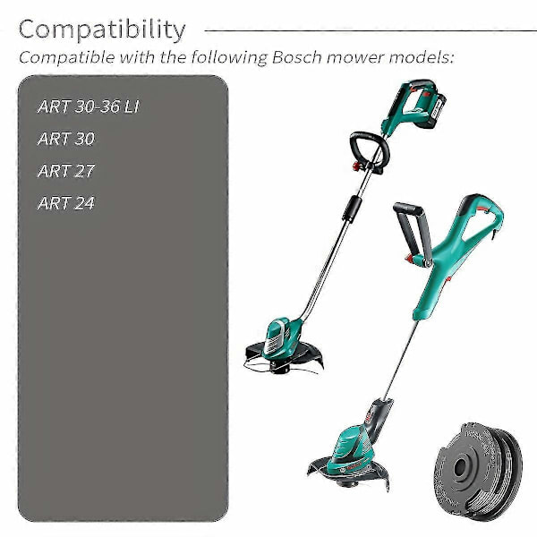 stk. F016800351 Trimmerspole sæt til BOSCH ART 30-36 LI/ART 30/ART 27/ART 24