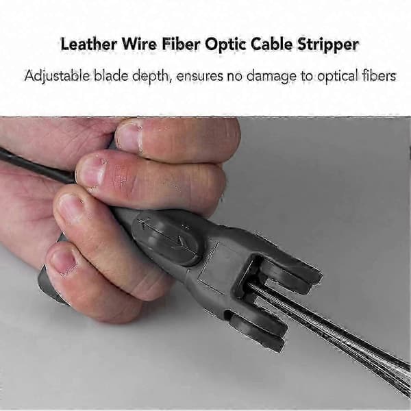 Fiberoptisk kabelavskalare Multifunktionell justerbar bladdjup FTTH Drop Cable Slitter