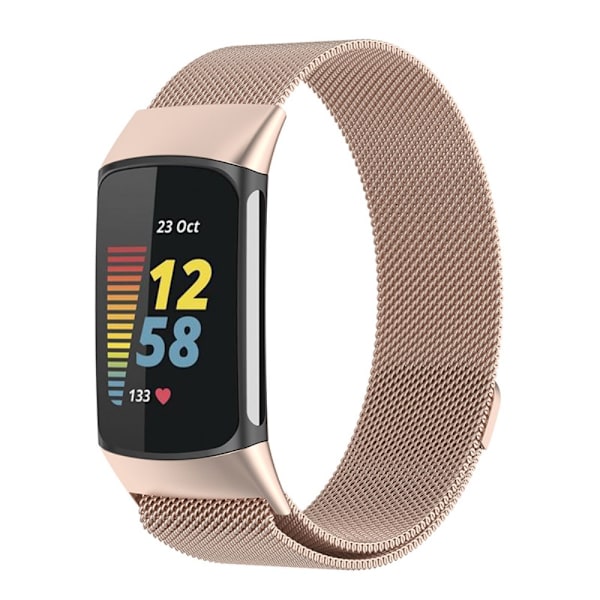 Milanese Loop -ranneke Fitbit Charge 6:lle, samppanjakulta