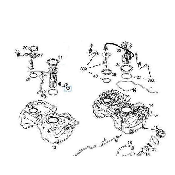 Motoroljenivåsensor for Captiva 07-10 96629373 96629374 SZRH A-DS 5 5