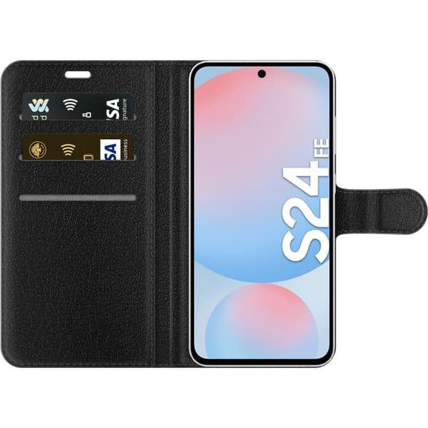 Kompatibel med Samsung Galaxy S24 FE Wallet Case Luksus