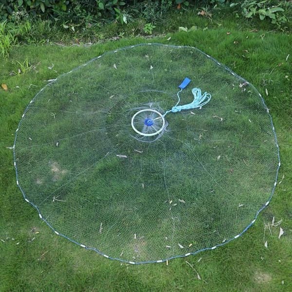 Fiskegarn - Kastenett - 2,4M - Nylon og Aluminium