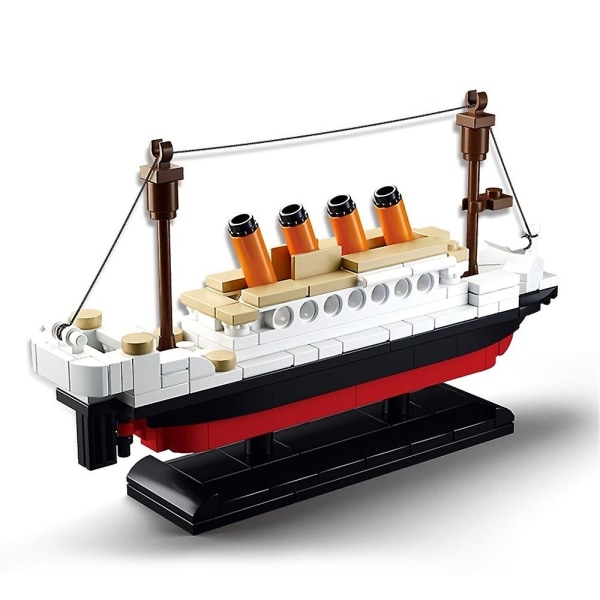 Titanic Mini Model Building Block Kit Micro Titanic Brick Leksakspresenter för vuxna barn