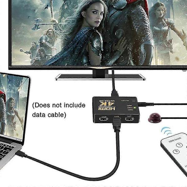 Hdmi-switch 4k, intelligent 5-port Hdmi-växlare, splitter, stöder 4k