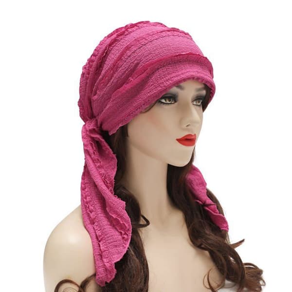 Cellegift turbanhatt - 1 stk - Lett skjerf for kvinner, ferdigknyttet