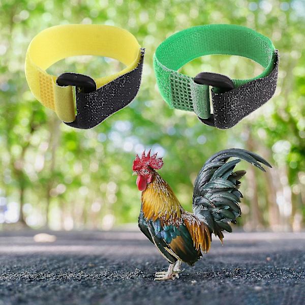 2 st Kycklinghalsband Mjuk textur Anti-cock crowing Justerbar Anti-krok Tupphalsband Fjäderfätillbehör
