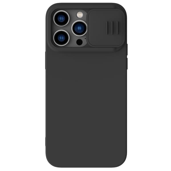 NILLKIN iPhone 14 Pro-deksel MagSafe CamShield Silky Liquid Svart 113