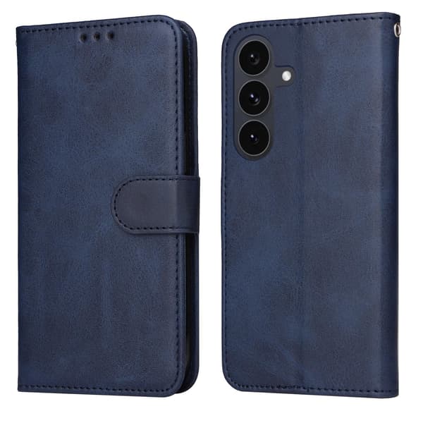 Samsung Galaxy S25 FE Plånboksfodral Läder Blå 67