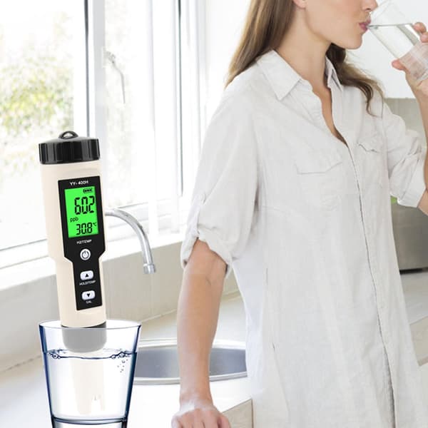 Høy Presisjon H2 Måler Digitalt Hydrogenmeter med Data Hold for Akvarier
