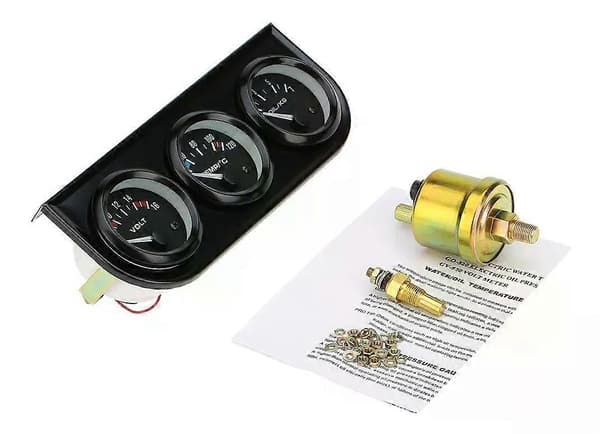 Triple 52 mm elektronisk trykmålersæt