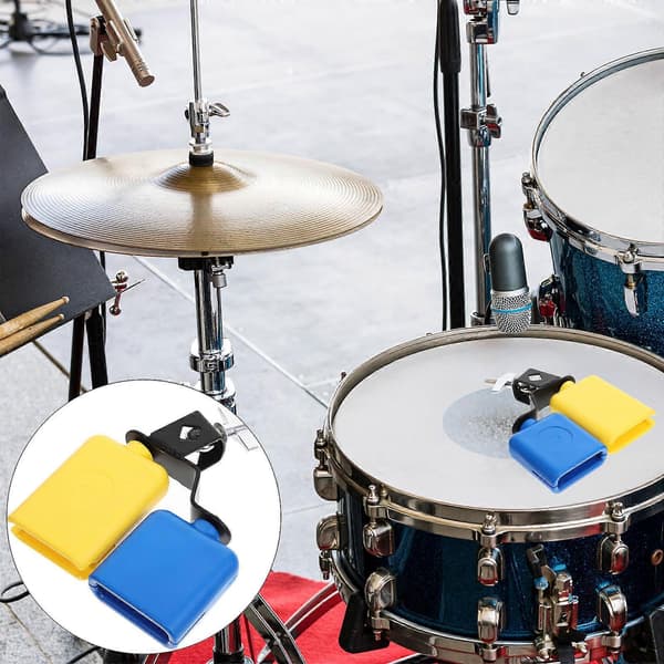 Lehmänkello lyömäsoitin soittokäyttöön, musiikkirumpulisävaruste, kaksoissarja