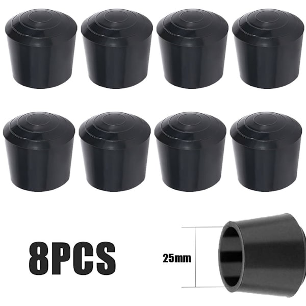 8 st Stolsbensskydd Gummifötter Skydd 25MM 25MM 25mm 25mm