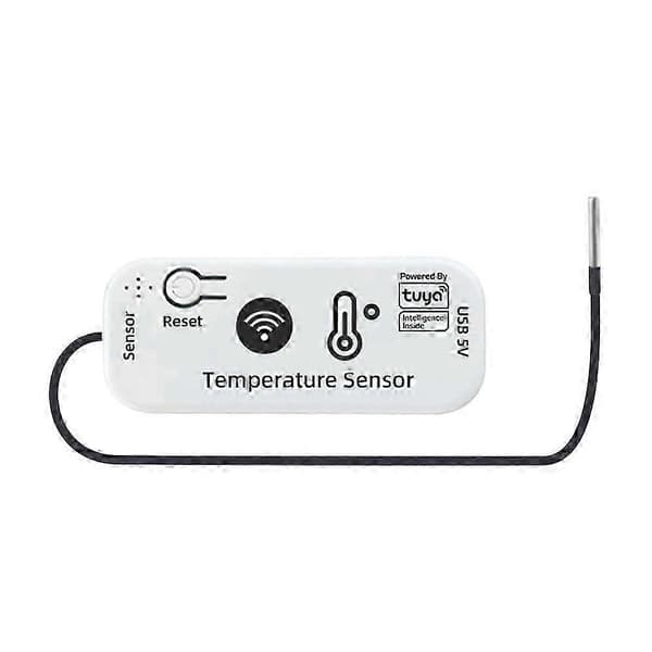 TUYA WIFI temperatursensor APP fjernmonitor Tuya vanntett temperatursensor 2.4G WiFi smarthus 2M utgave 0428
