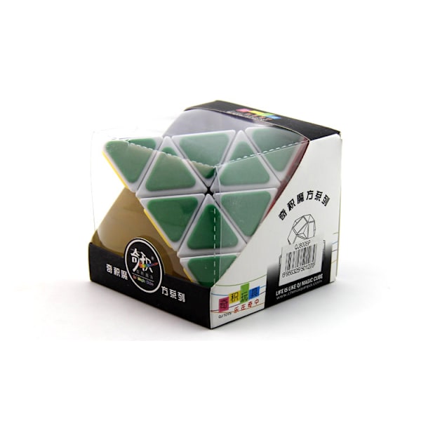 Qiji pyramid patch tävling professionell använder snabb twist slät pyramid alien student pussel kub