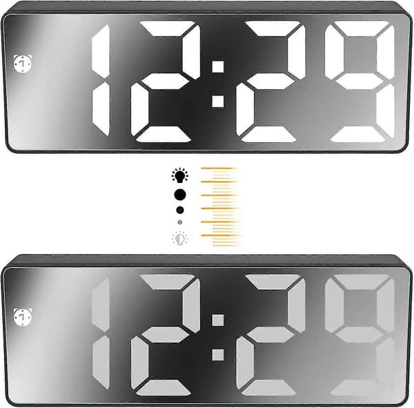 Digitalt vækkeur, stort LED-display