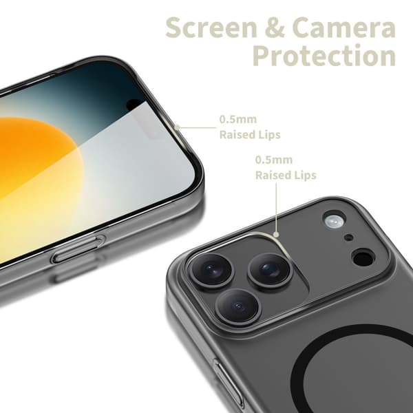 Tech-Protect iPhone 17 Pro Deksel MagSafe MagSlim Matt Svart 60