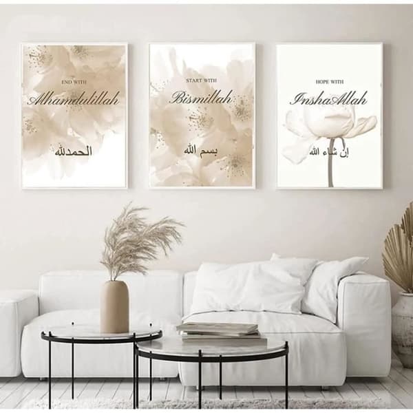 Målning - 40x60 cm - Väggdekoration - Samtida Design - Text
