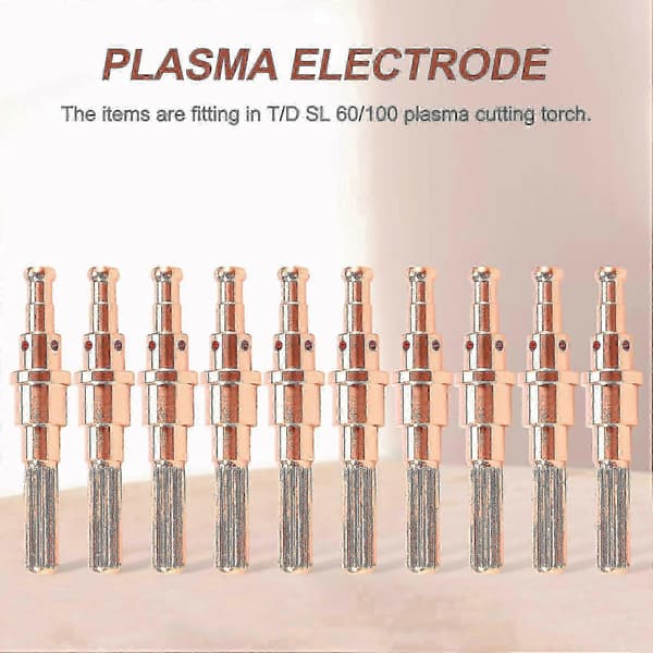 Thermal Dynamics SL60/100 plasmaleikkurin elektrodi 9-8215, 10 kpl copper color