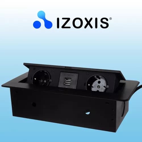 Built-in Socket with USB / Desk Socket - Double 1740